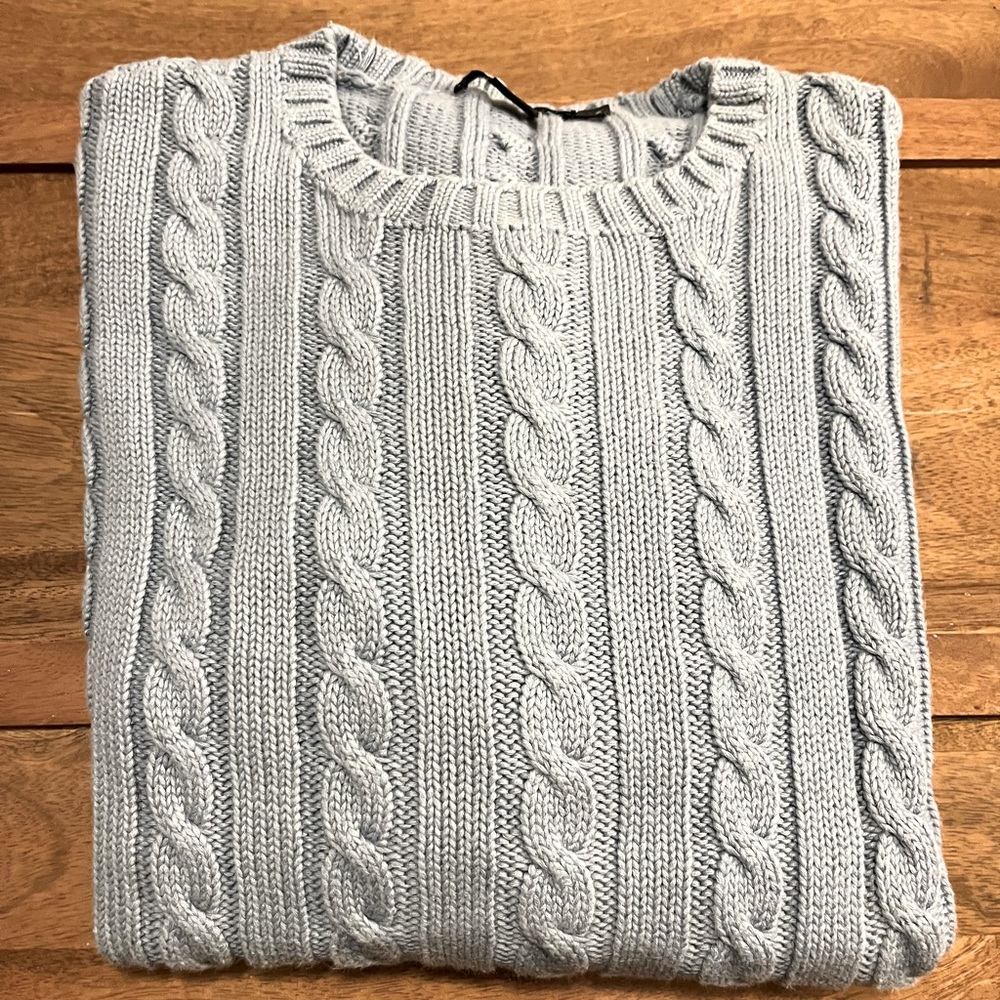 J Crew Blue Baby Sweater size Medium